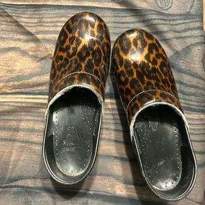Leopard Print Danskos 39